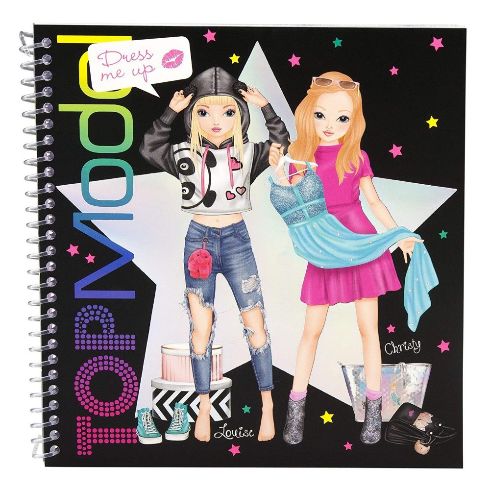 TOP Model Dress Me Up Sticker Colouring Book - Depesche