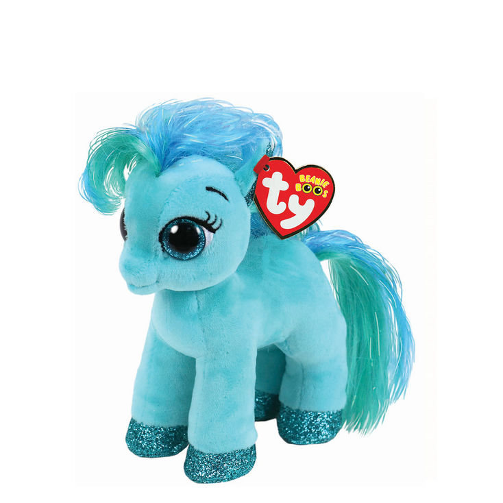 Ty Beanie Boo Small Topaz the Teal Pony Soft Toy