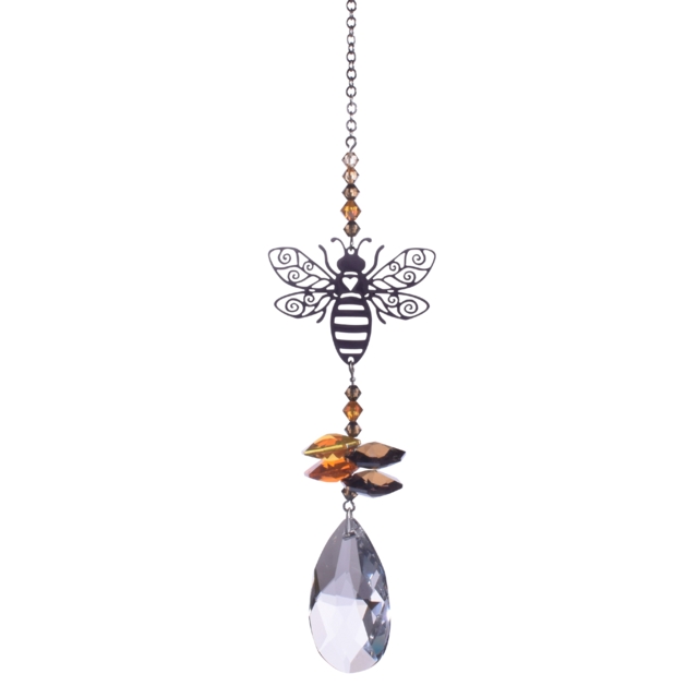 Crystal Fantasy Bee Autumn Gold Hanging Swarovski Suncatcher
