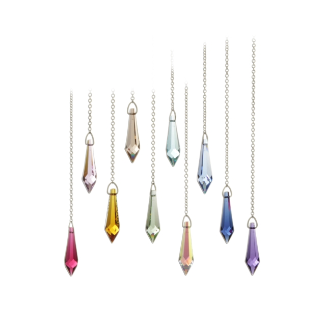 Pure and Simple - Icicle Gold Crystal Rainbow Maker Sun Catcher Made Using Swarovski Crystal Elements - Image 2