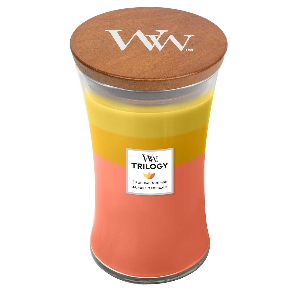 WoodWick Tropical Sunrise Trilogy Large Hourglass Candle - Image 3