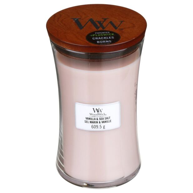 WoodWick Vanilla and Sea Salt Large Hourglass Candle, 604g - Image 2
