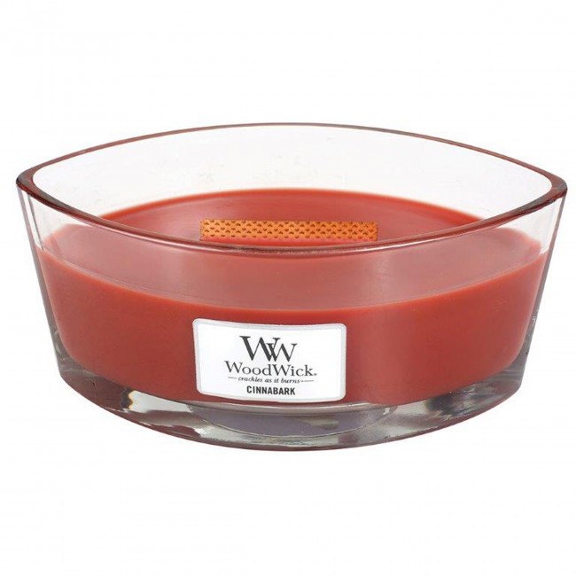 WoodWick HearthWick Cinnabark Ellipse Candle, 453g