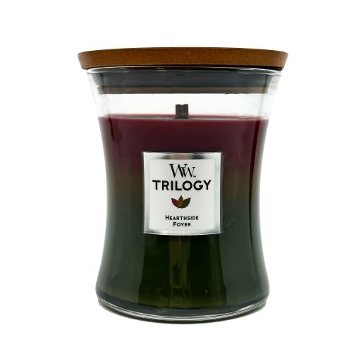 WoodWick Hearthside Foyer Trilogy Medium Hourglass Candle, 275g