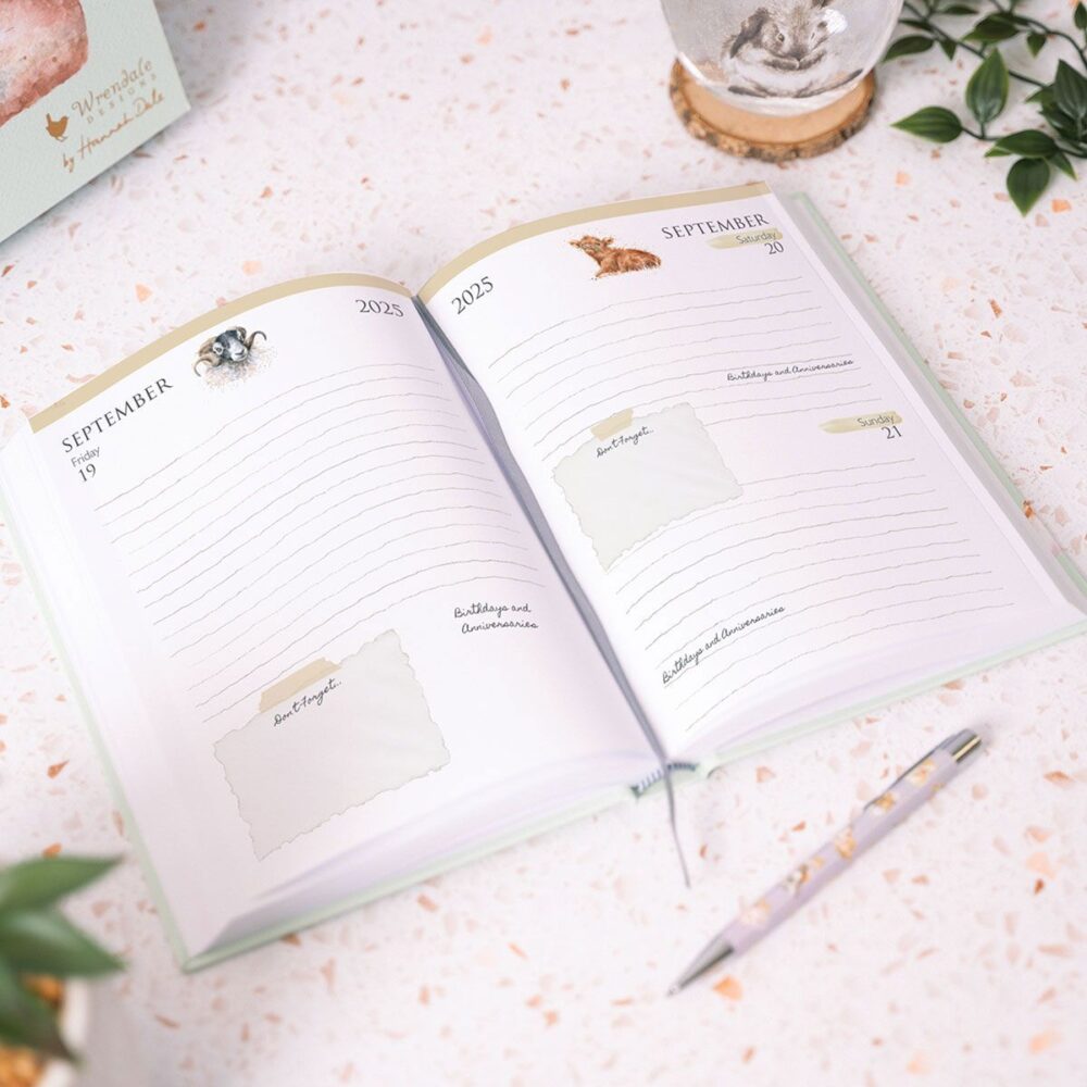 2025 Hardback Desk Diary - Wrendale Designs - Image 3