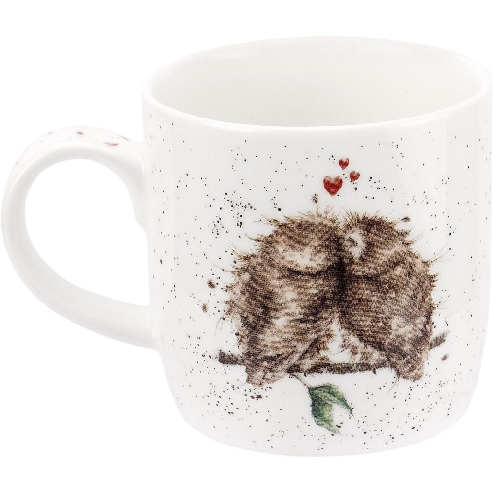 Birds of a Feather Owl China Mug - Wrendale Designs - Image 2