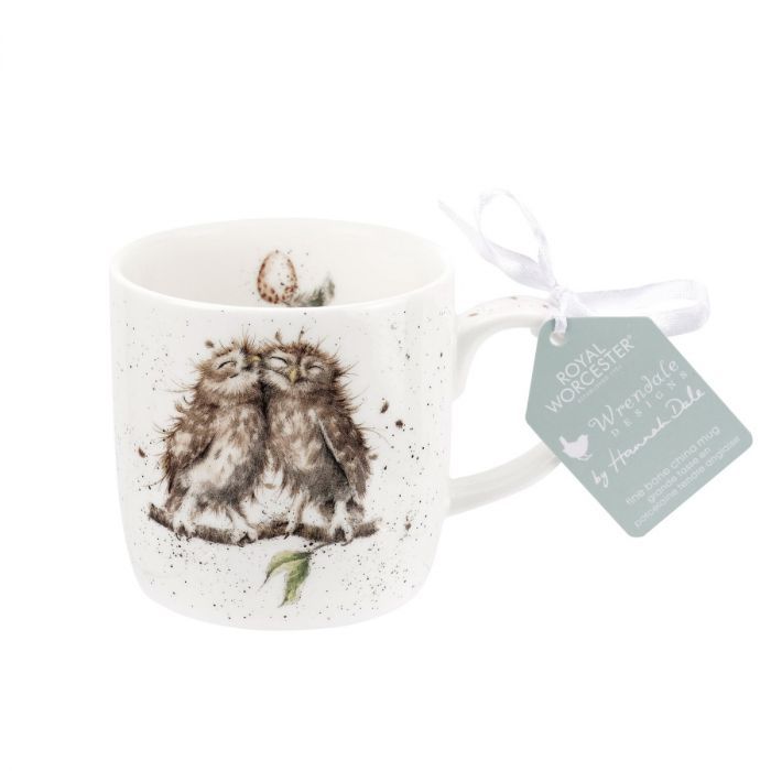 Birds of a Feather Owl China Mug - Wrendale Designs - Image 4