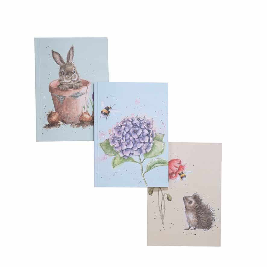 ‘The Country Set’ Country Animal Set of 3 Notebooks - Wrendale Designs - Image 2