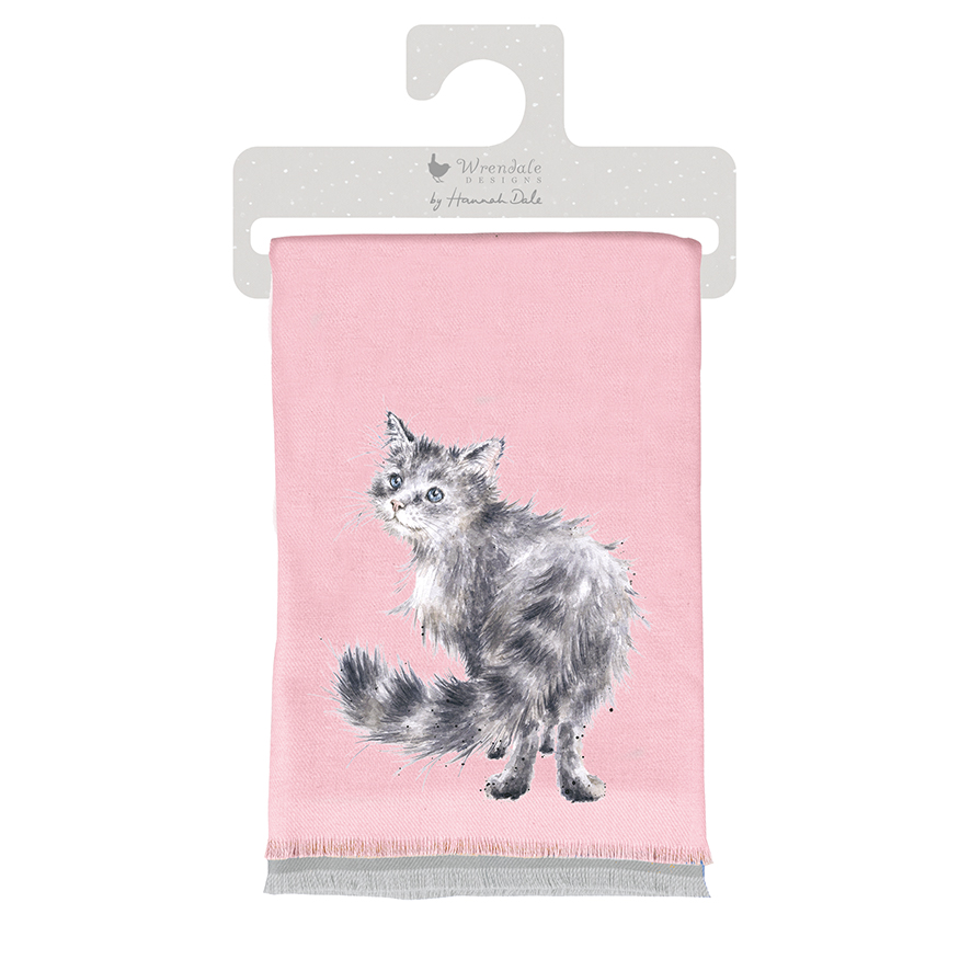 Glamour Puss Cat Winter Scarf WSCF005 - Wrendale Designs