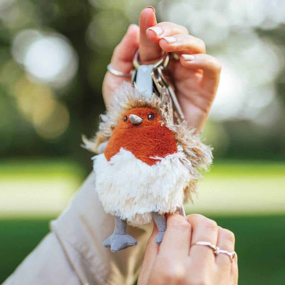 Wrendale Designs Adele Robin Plush Keyring - Image 2