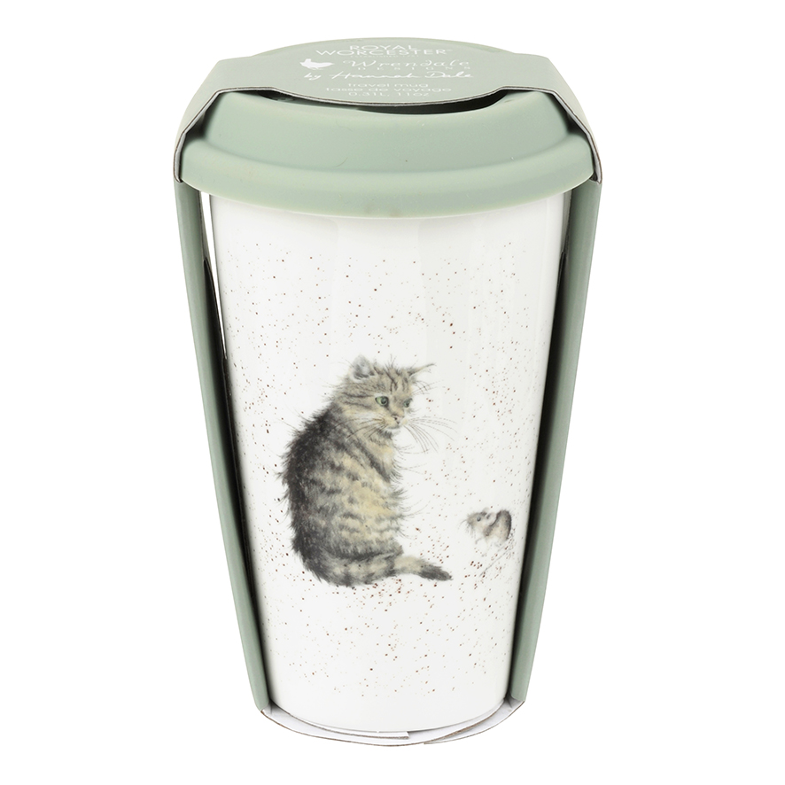 Wrendale Designs Cat Travel Mug with Silicone Lid
