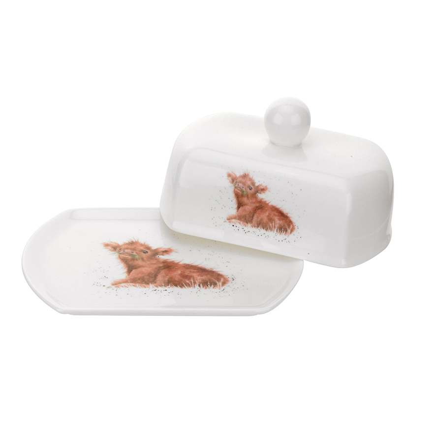 Wrendale Designs Highland Cow Butter Dish - Image 2
