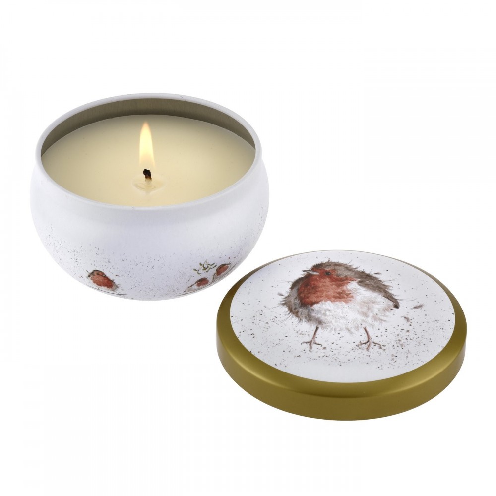 Wrendale Designs Wax Filled Boutique Candle Tin - Jolly Robin