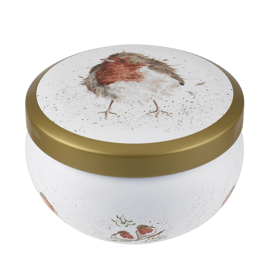 Wrendale Designs Wax Filled Boutique Candle Tin - Jolly Robin - Image 2