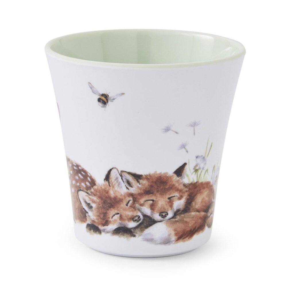 Wrendale Little Wren Baby Collection - Woodland Melamine Little Wren Beaker - Wrendale Designs - Image 3