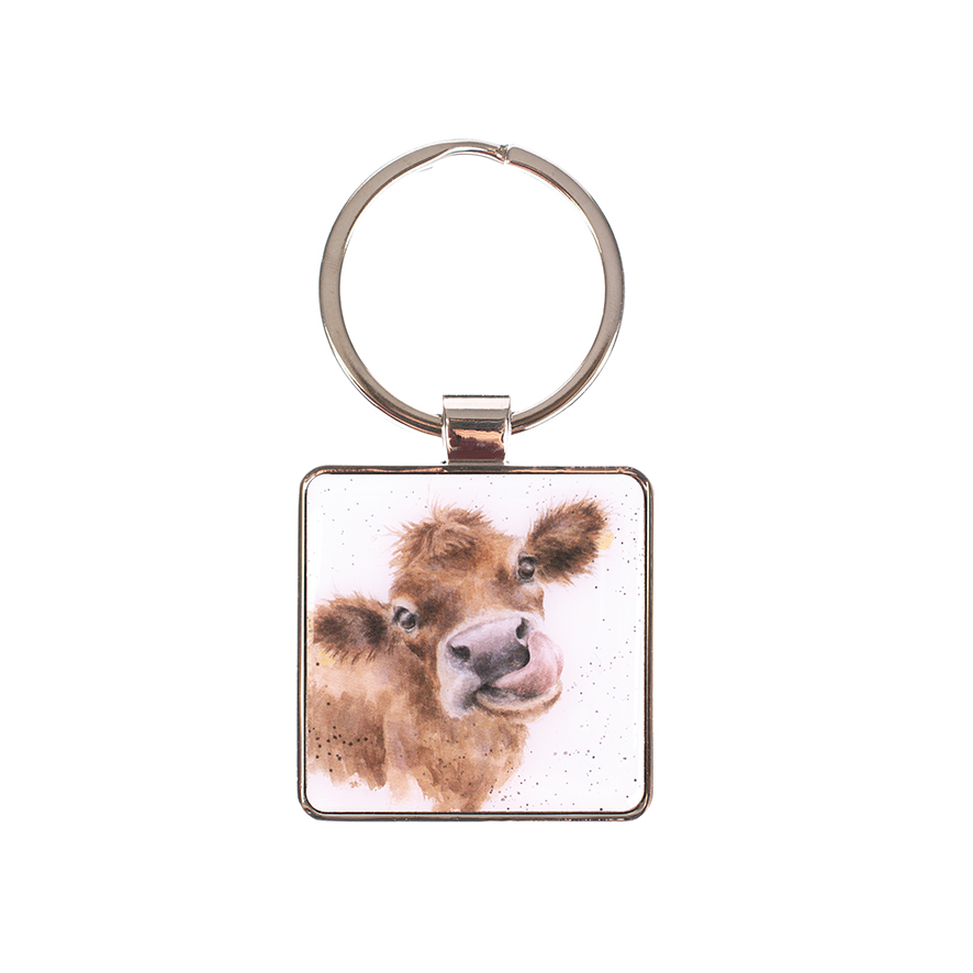 Moooo Cow Keyring - Wrendale Designs