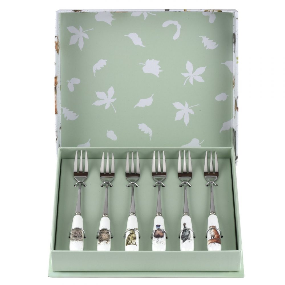 Wrendale Designs Set of 6 Pastry Forks - Image 4