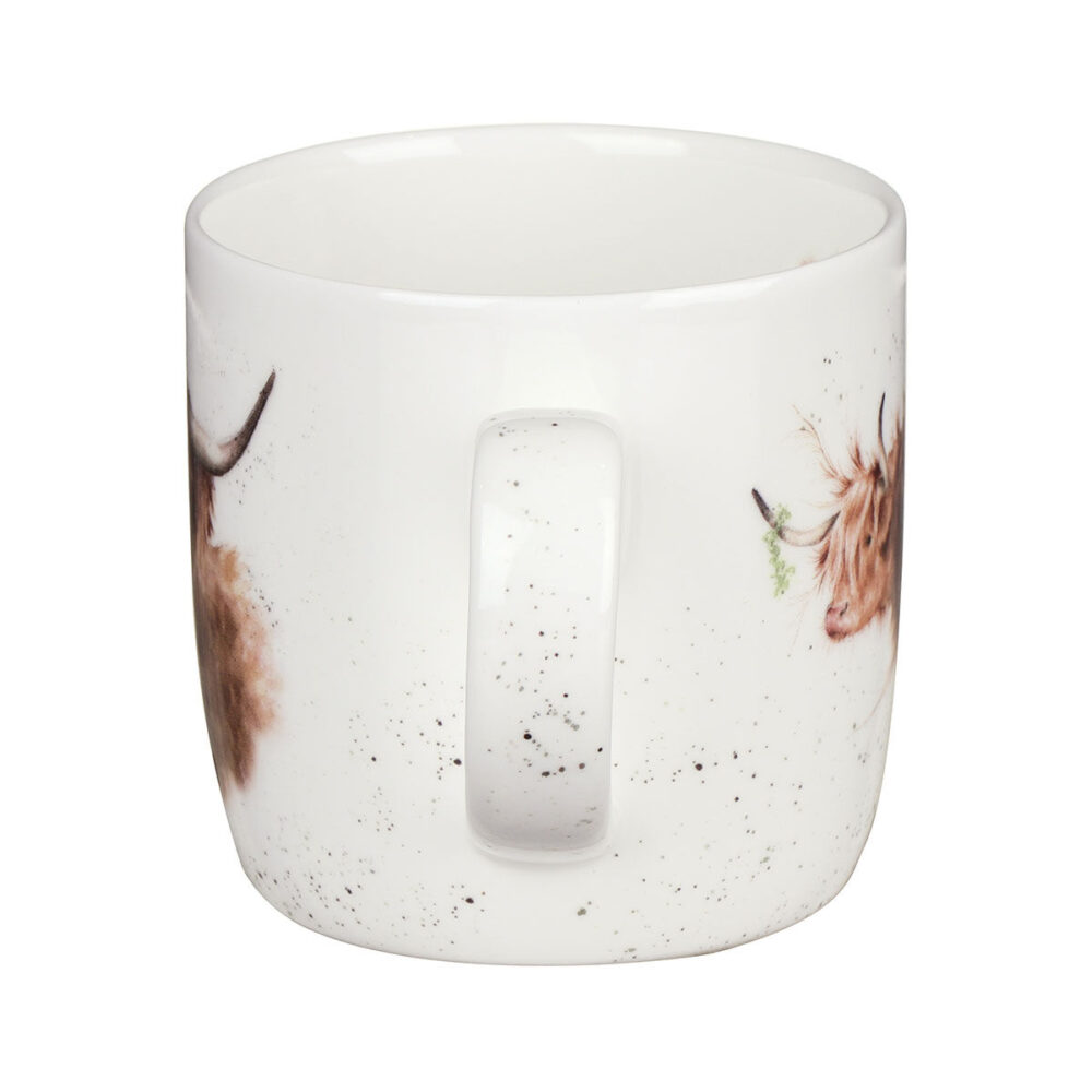 'Highland Cow' China Mug - Wrendale Designs - Image 3