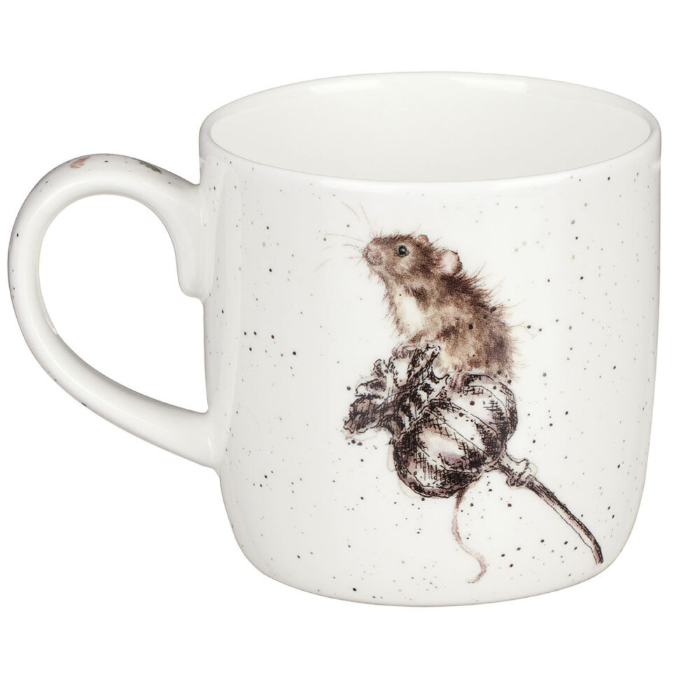'Country Mice' Mouse and Dandelion China Mug - Wrendale Designs - Image 4