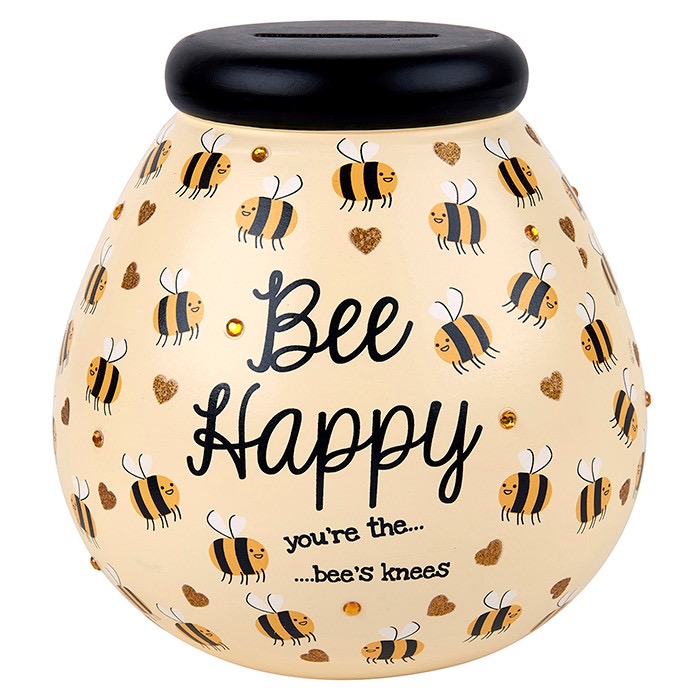 Pot of Dreams Bee Happy Smashable Money Pot