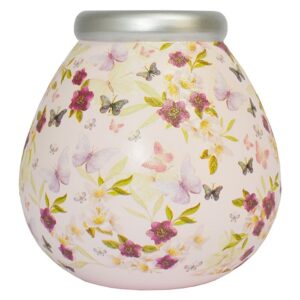 Pot of Dreams Floral Butterflies Smashable Money Pot