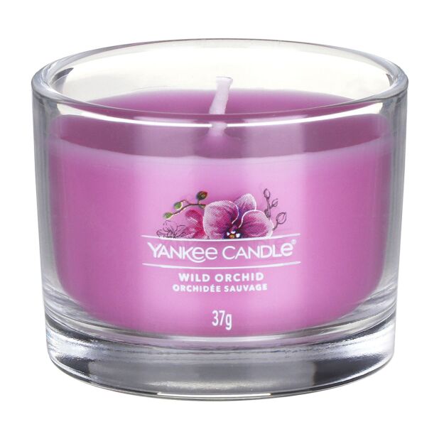Yankee Candle Wild Orchid Single Signature Filled Votive Candle Mini Jar - Image 3