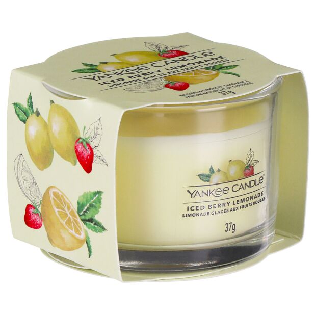 Yankee Candle Iced Berry Lemonade Single Signature Filled Votive Candle Mini Jar - Image 3