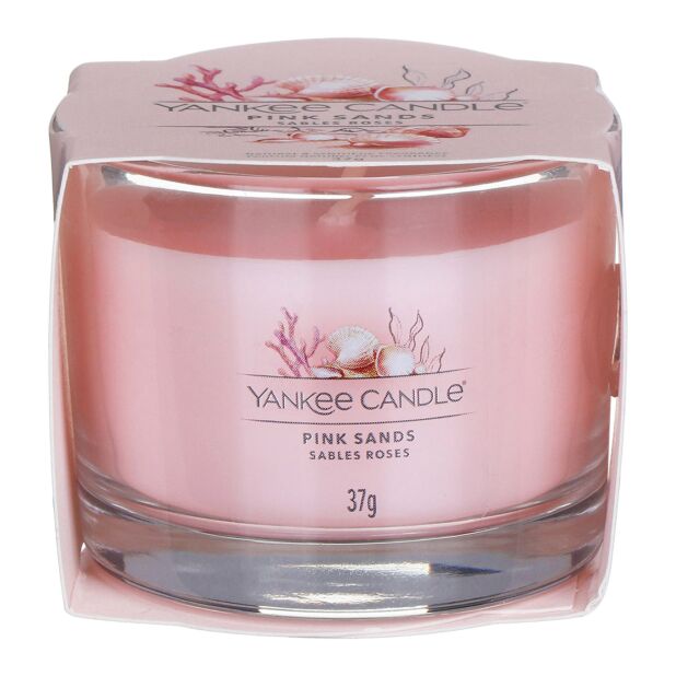 Yankee Candle Pink Sands Single Signature Filled Votive Candle Mini Jar - Image 3