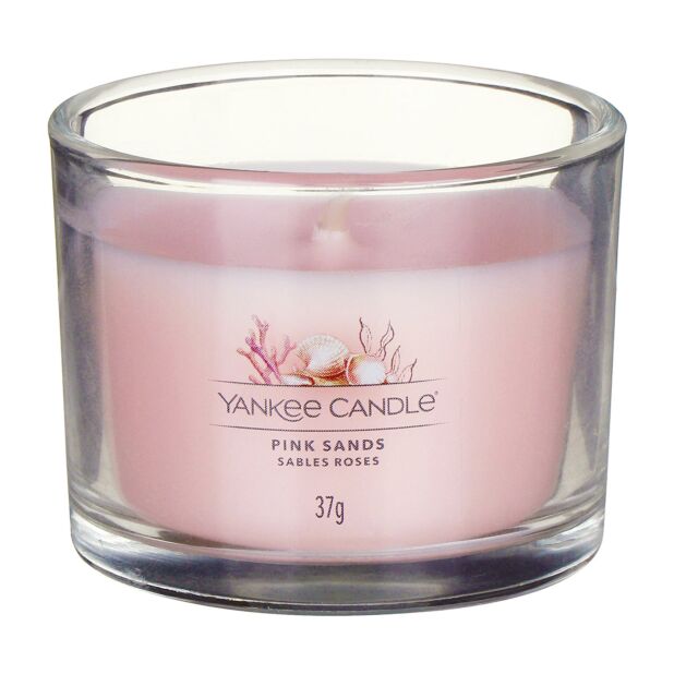 Yankee Candle Pink Sands Single Signature Filled Votive Candle Mini Jar - Image 2