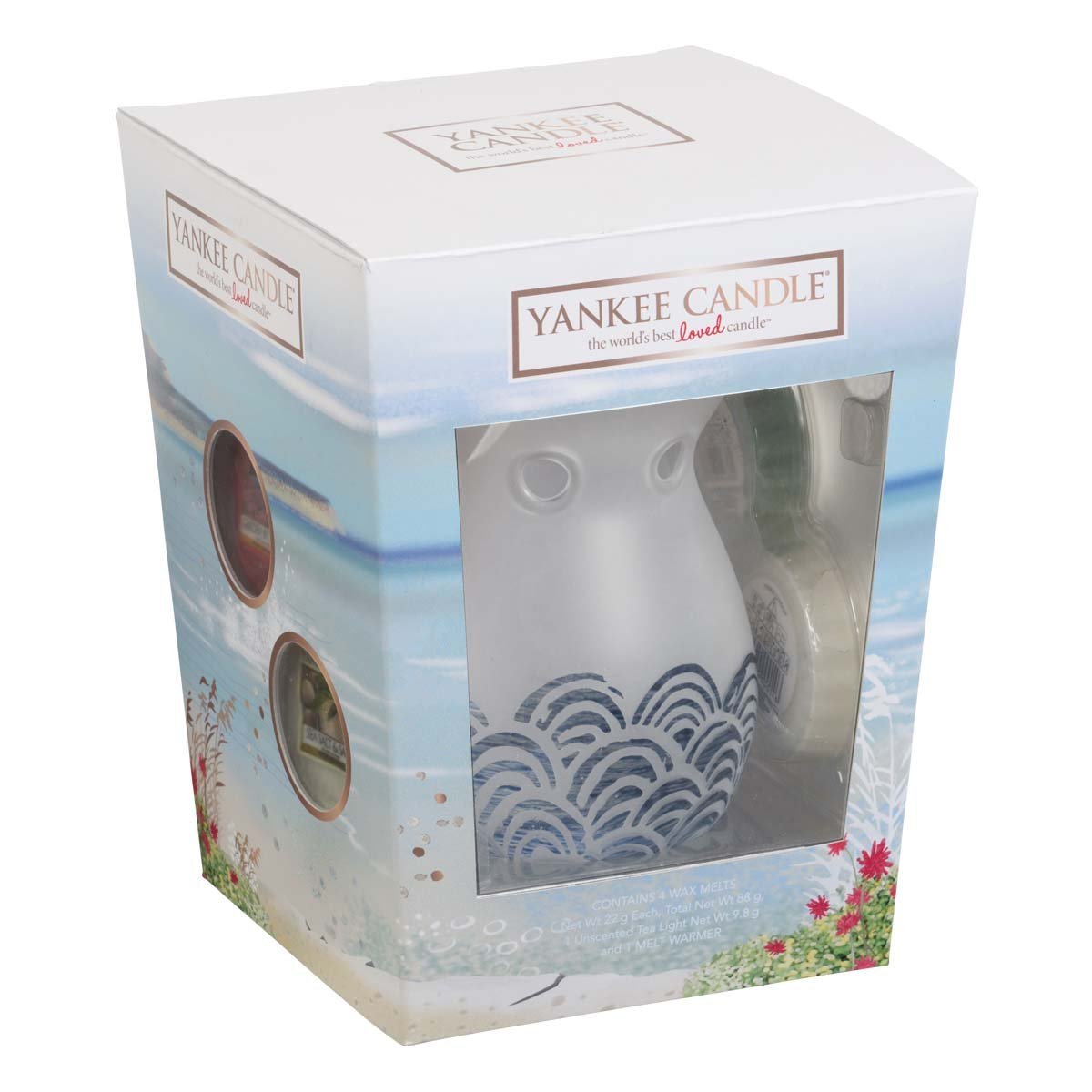 Yankee Candle Melt Warmer & 4 Wax Melt Coastal Living Gift Set - Image 3
