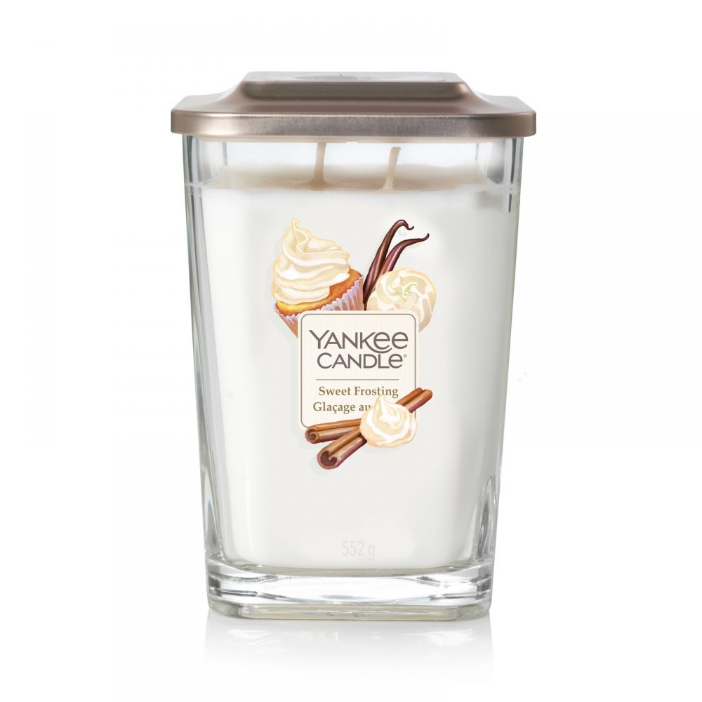 Yankee Candle Elevation Collection - Sweet Frosting - Large 2-Wick Square Candle