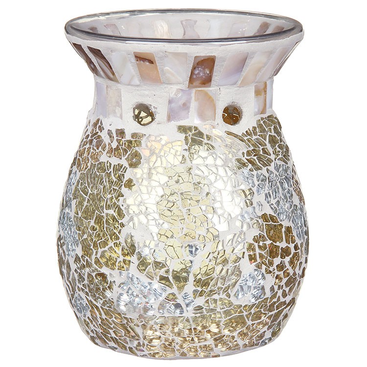 Yankee Candle Gold & Pearl Mosaic Wax Melt Warmer - Image 3