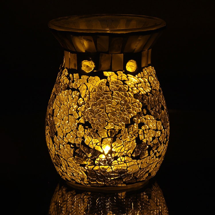 Yankee Candle Gold & Pearl Mosaic Wax Melt Warmer - Image 4