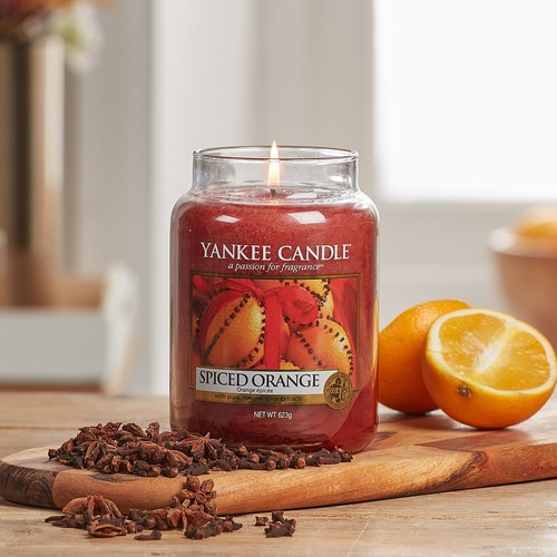 Yankee Candle Spiced Orange Large Jar Candle, 623g - Image 3
