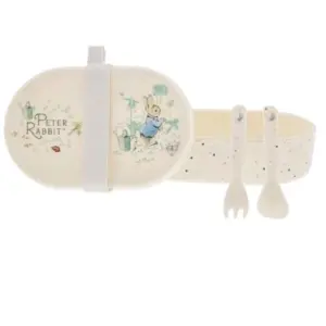 Peter Rabbit Snack Box with Cutlery Set - Beatrix Potter