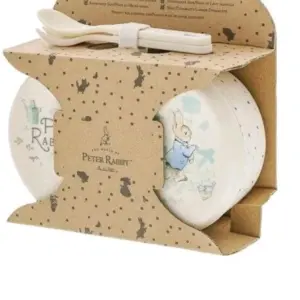 Peter Rabbit Snack Box with Cutlery Set - Beatrix Potter