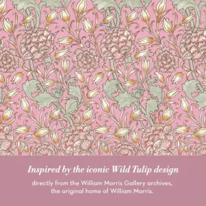 William Morris The Modern Homemaker Rose Petal Vegan Bath Fizzer 200g Bath Bomb