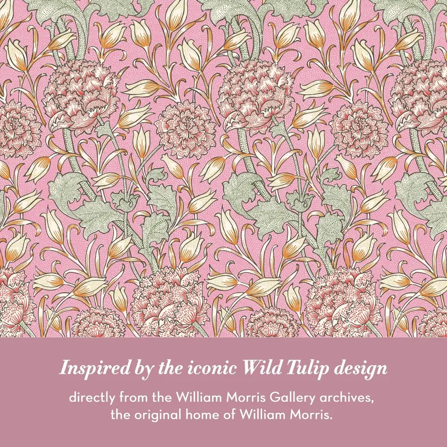William Morris The Modern Homemaker Rose Petal Vegan Bath Fizzer 200g Bath Bomb