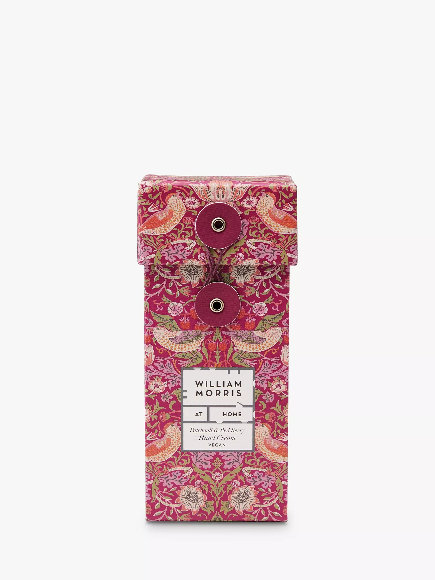 William Morris Strawberry Thief Patchouli and Red Berry 100ml Hand Cream in Gift Box