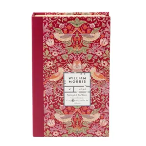 William Morris Strawberry Thief Patchouli & Red Berry Guest Soaps in Book Style Gift Box