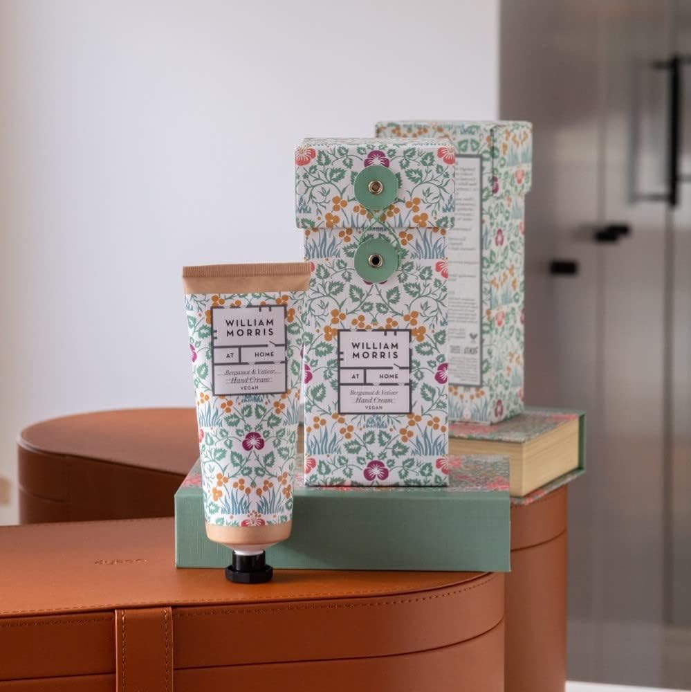 William Morris Golden Lily Bergamot and Vetiver 100ml Hand Cream in Gift Box